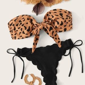 Leopard Bandeau Bikini